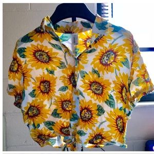 sold！American Apparel sunflower top